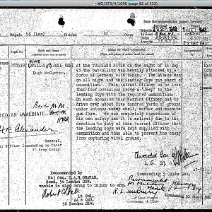 JOEL, Hugh McCarter, 2655397, Drill Serjeant, Warrant Officer Class 2, 3 CG, Bar to MM