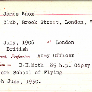 Major James Knox MATHEW, Irish Guards