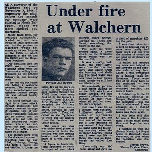 A Royal Scots Rifleman Remembers Walcheren, 1944.