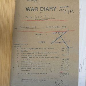 1 Recce War Diary November 1945