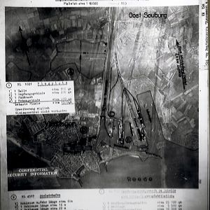 German Aerial Photograph Of Flushing, Walcheren, dated 25 August 1939.