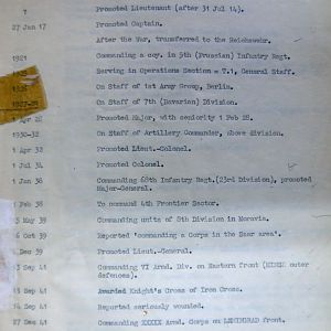 A-B Who's Who of senior German Army officers (Birley's Bible)