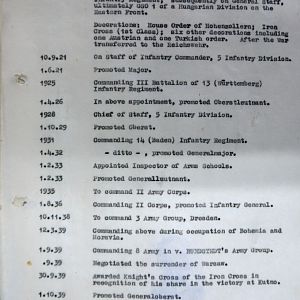 A-B Who's Who of senior German Army officers (Birley's Bible)