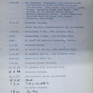 C-E Who's Who of senior German Army officers (Birley's Bible)