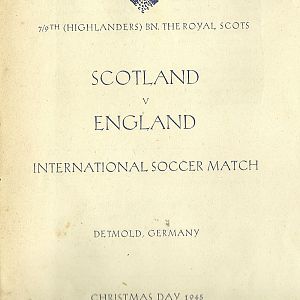 'Dandy Ninth' Soccer Match Chrismas Day, Detmold, Germany, 1945.