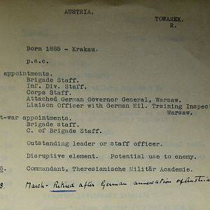 (T-Z) Who's Who of senior German Army officers (Birley's Bible)