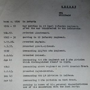(T-Z) Who's Who of senior German Army officers (Birley's Bible)