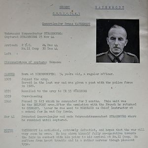 (T-Z) Who's Who of senior German Army officers (Birley's Bible)