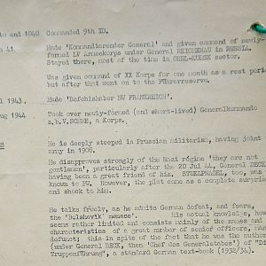 (T-Z) Who's Who of senior German Army officers (Birley's Bible)