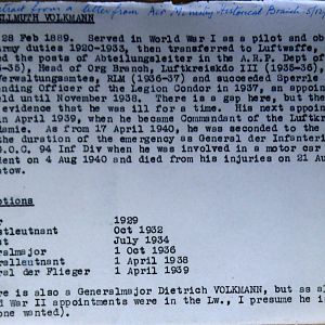 (T-Z) Who's Who of senior German Army officers (Birley's Bible)