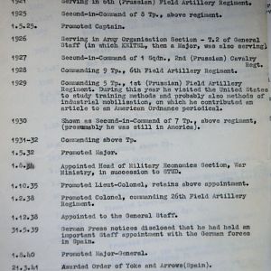 (T-Z) Who's Who of senior German Army officers (Birley's Bible)