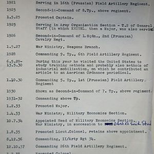 (T-Z) Who's Who of senior German Army officers (Birley's Bible)