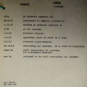 (T-Z) Who's Who of senior German Army officers (Birley's Bible)