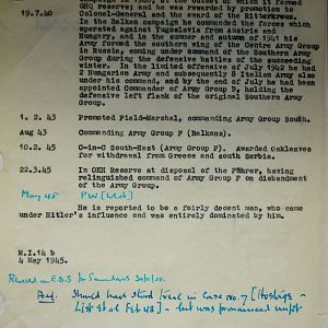 (T-Z) Who's Who of senior German Army officers (Birley's Bible)