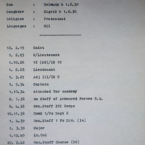 (T-Z) Who's Who of senior German Army officers (Birley's Bible)