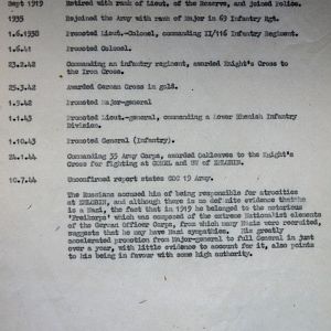 (T-Z) Who's Who of senior German Army officers (Birley's Bible)