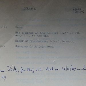 (T-Z) Who's Who of senior German Army officers (Birley's Bible)