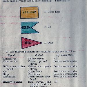 Flag Signals for Infantry Carriers.