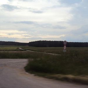 Crash site as seen from the road