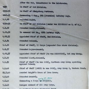 (S) Who's Who of senior German Army officers (Birley's Bible)