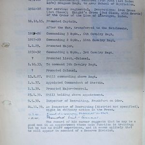 (S) Who's Who of senior German Army officers (Birley's Bible)