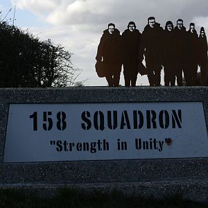 158 Sqn memorial, RAF Lisset