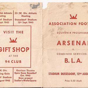 BLA V Arsenal Football match