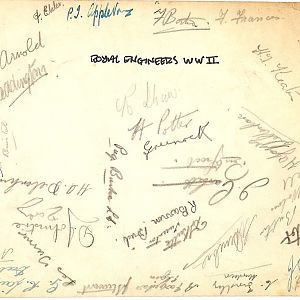 84 Field Company RE - 3 Platoon (TBC) -  Uelzen, Germany - 1945 (reverse of photo)