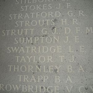 Runnymede Memorial - P/O Lionel Swatridge
