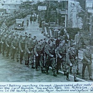 6. 332nd (Radnor) Battery, Marching through Llandrindod Wells, 1939