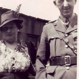 Major Arthur Peake and his wife