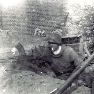 Private Robert. G. Love, Bren Gunner, 7th/9th Royal Scots, in the battle for Bremen