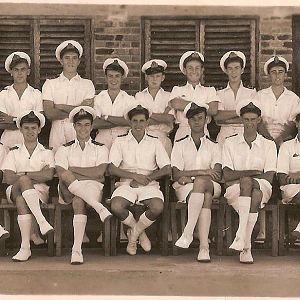 front row, 3rd in from right