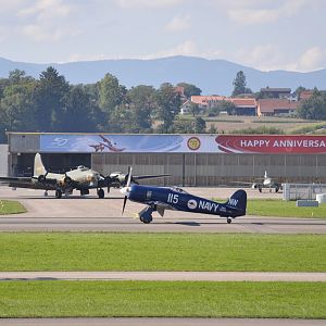 B-17, Sea Fury, Me-262