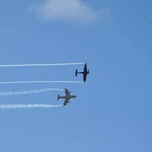 Hawker Sea Fury and Hunter