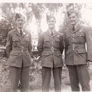 F Sergeants Jack HEDGES, Ernie MIDDLETON and Finley GRAHAM