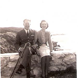 Flt Lt Bob BLAKE & Heather BELL -  Cape Town Oct 1941