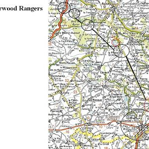 Sherwood Rangers   August 1944 route ideas 2
