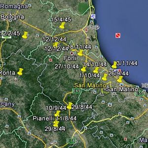 Gnr L Rossiter's journey thro Italy Aug44 To Apr 45