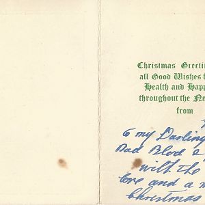 9th Btn Dorset Regt Christmas card.