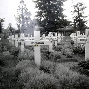 Bayeux cemetery, Normandy, 1947.
