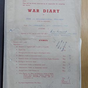 52 Recce Regt War Diary January 1945