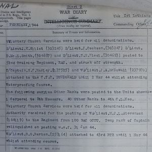 011 Feb 44 Regt WD Sheet 2