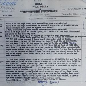 054 Jul 44 Regt WD Sheet 2