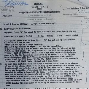 058 Jul 44 Regt WD Sheet 6