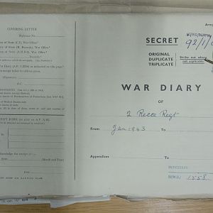 2 Recce Regt War Diary  January 1943