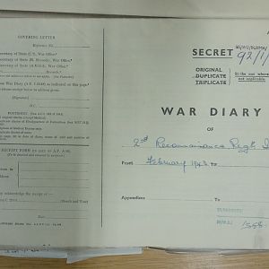 2 Recce Regt War Diary  Febuary 1943