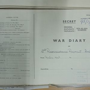 2 Recce Regt War Diary  July 1943