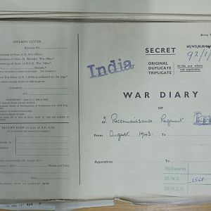 2 Recce Regt War Diary  August 1943