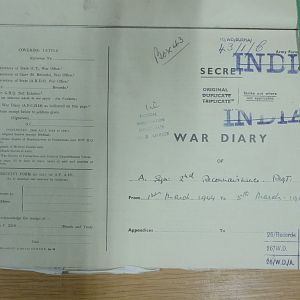 2 Recce Regt War Diary March 1944